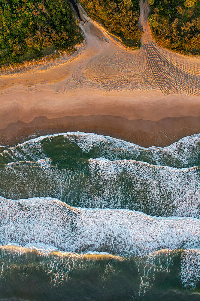 Golden Coastal Waves art print by Martin Blahak for $57.95 CAD