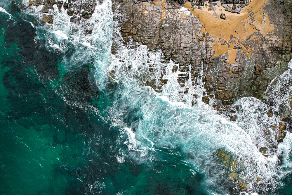 Ocean Waves Rocky Shore art print by Martin Blahak for $57.95 CAD