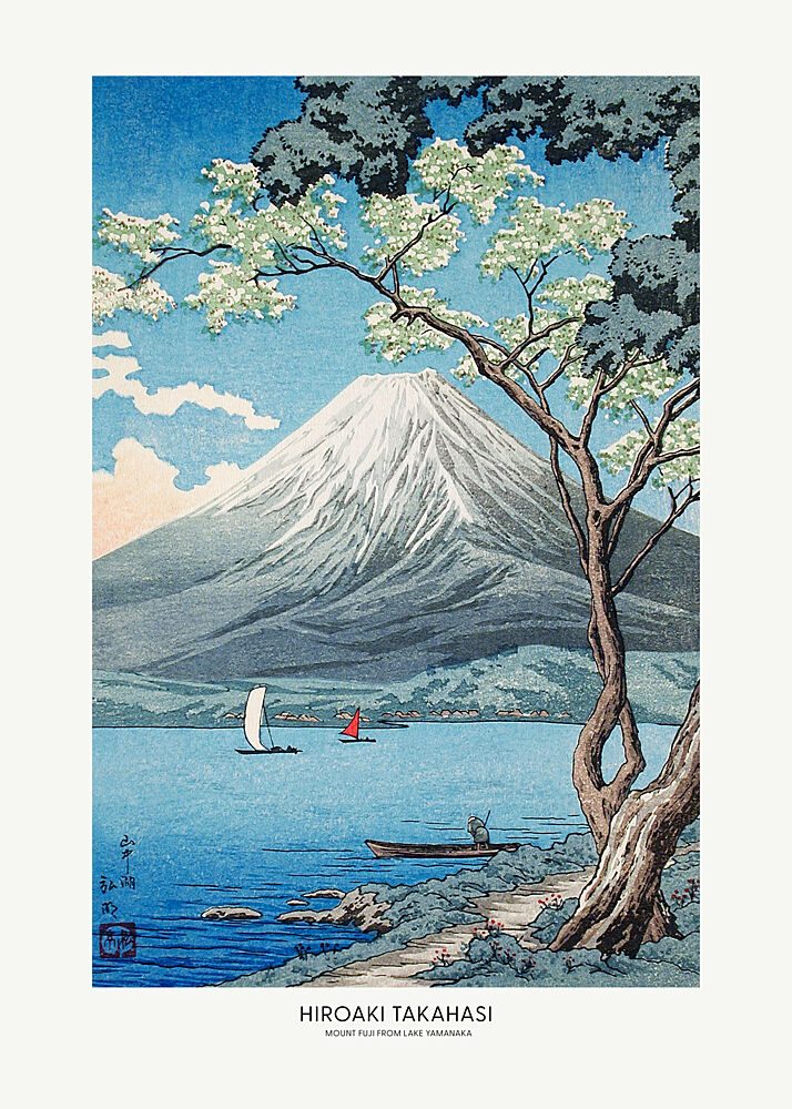 Mount Fuji from Lake Yamanaka art print by Utagawa Hiroshige for $57.95 CAD