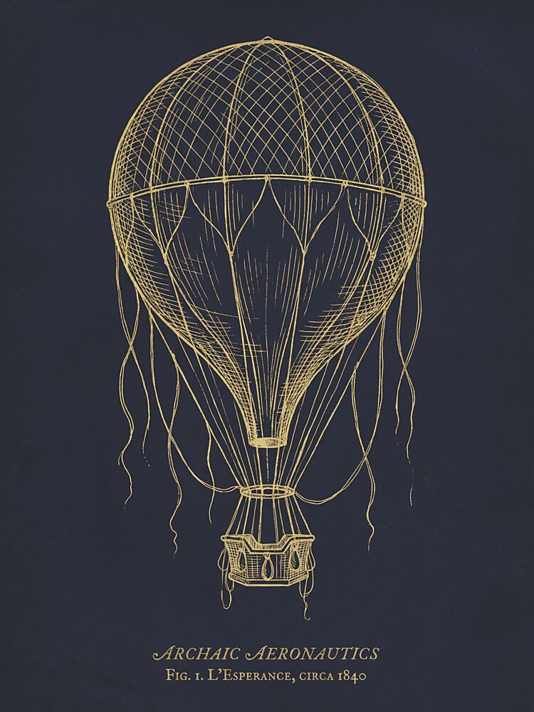 Vintage Hot Air Balloon art print by Andreas Magnusson for $57.95 CAD