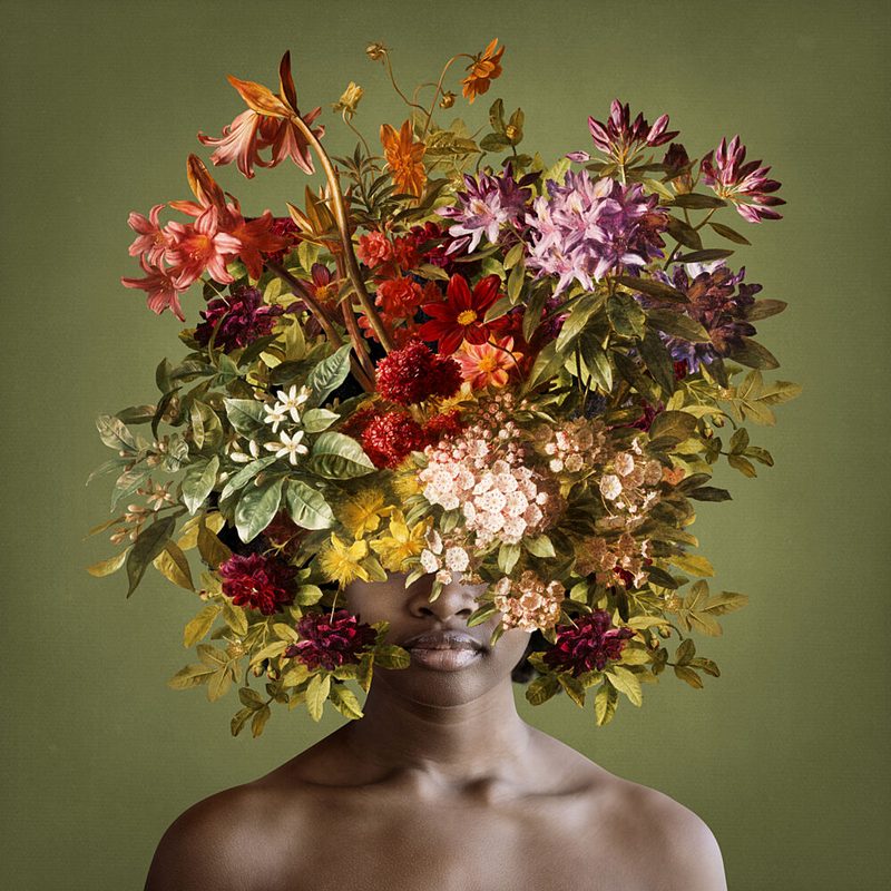 Blooming Head Portrait art print by Marja van den Hurk for $57.95 CAD