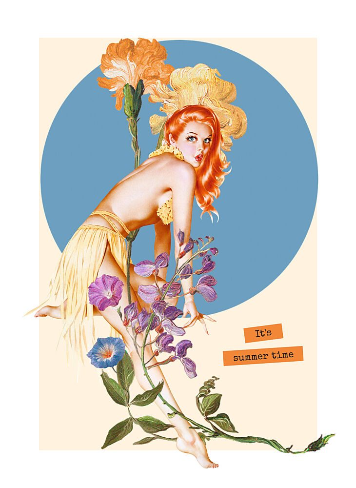 Summer Time Pinup art print by Marja van den Hurk for $57.95 CAD