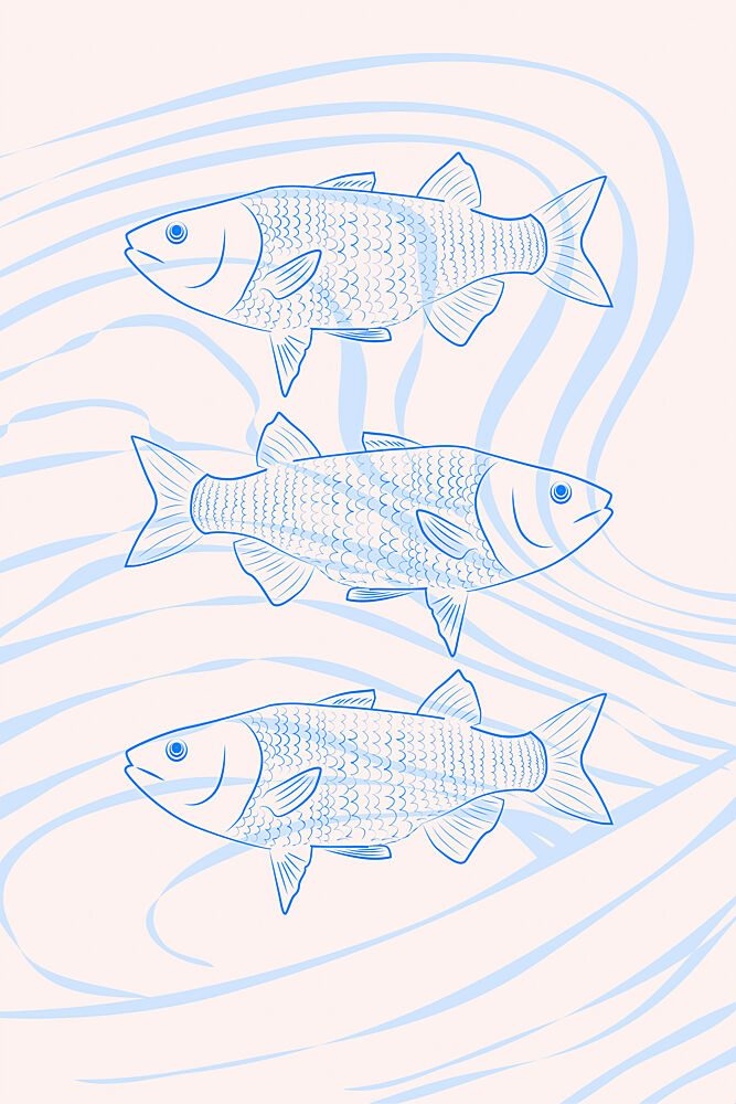 Fishes art print by Treechild for $57.95 CAD