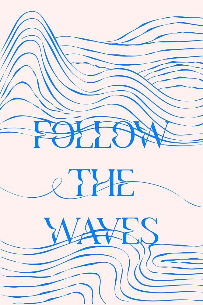 Followthewavesno02 art print by Treechild for $57.95 CAD