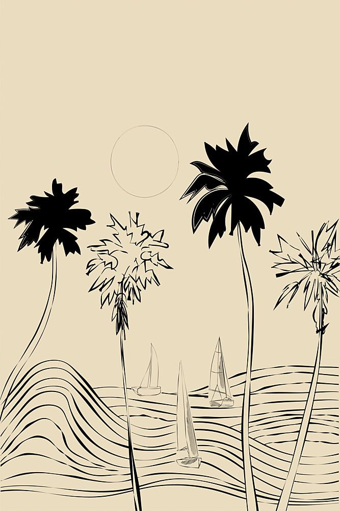 Onthebeachno03 art print by Treechild for $57.95 CAD