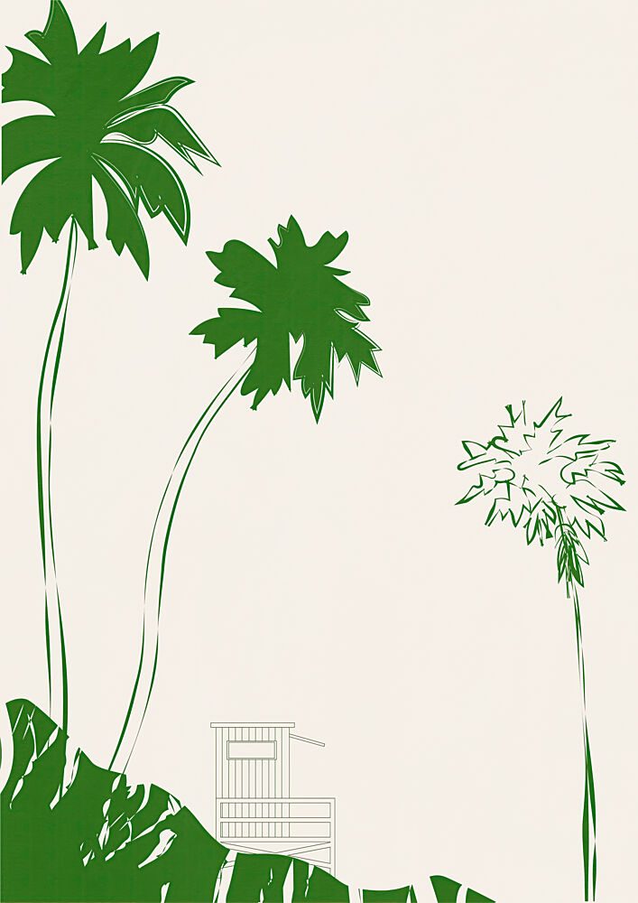 Onthebeachno02 art print by Treechild for $57.95 CAD