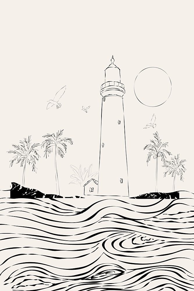 Thelighthouse art print by Treechild for $57.95 CAD