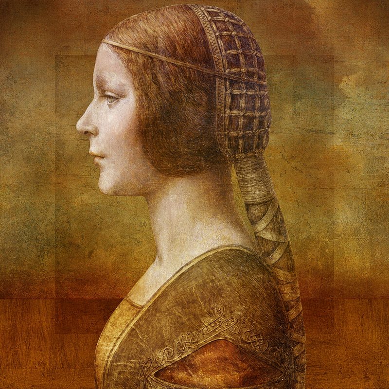 Renaissance Woman Profile art print by Marja van den Hurk for $57.95 CAD
