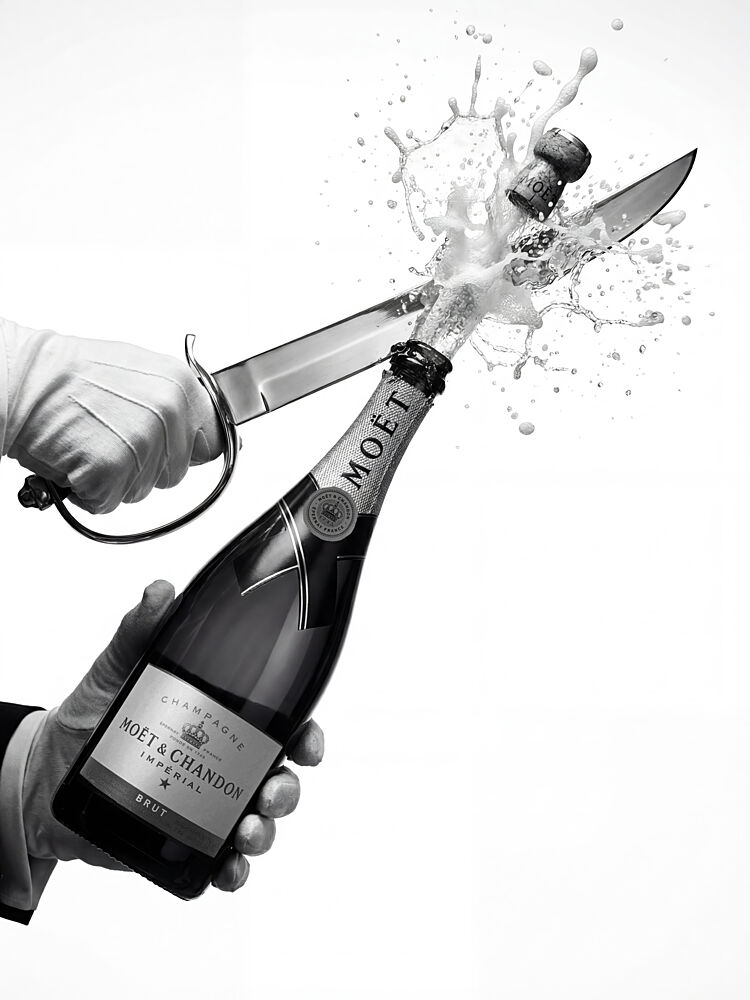 Sabering Champagne Pop art print by Andreas Magnusson for $57.95 CAD