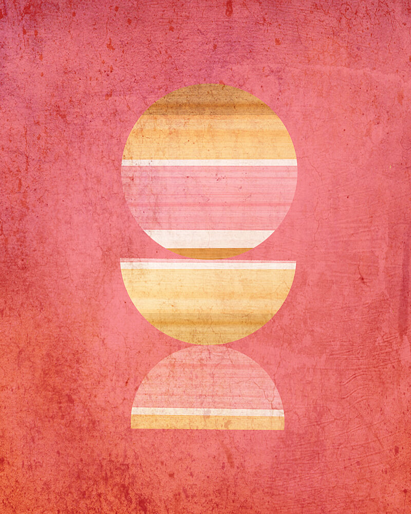 Modern Pink Gold Stack art print by Sannel Larson for $57.95 CAD