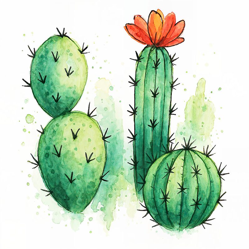 Vibrant Cactus Bloom art print by Natalie Bruns for $57.95 CAD