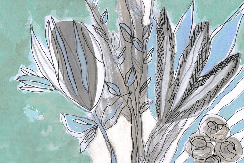 Abstract Floral Sketch art print by Lori Ann Folz for $57.95 CAD