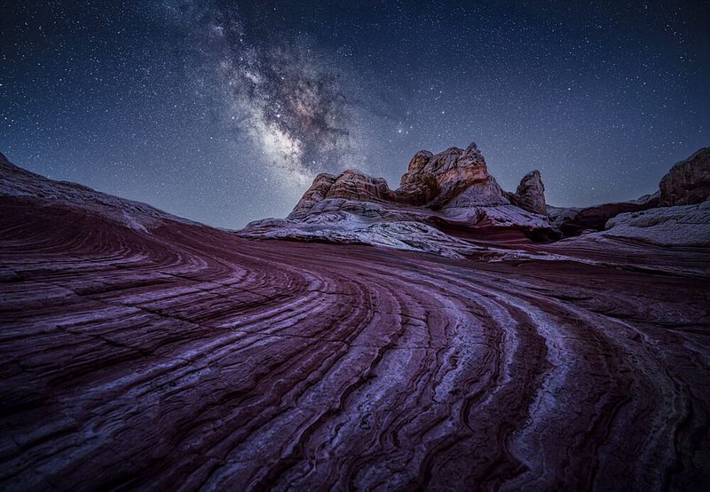Milky Way Desert Patterns art print by Catherine Lu for $57.95 CAD