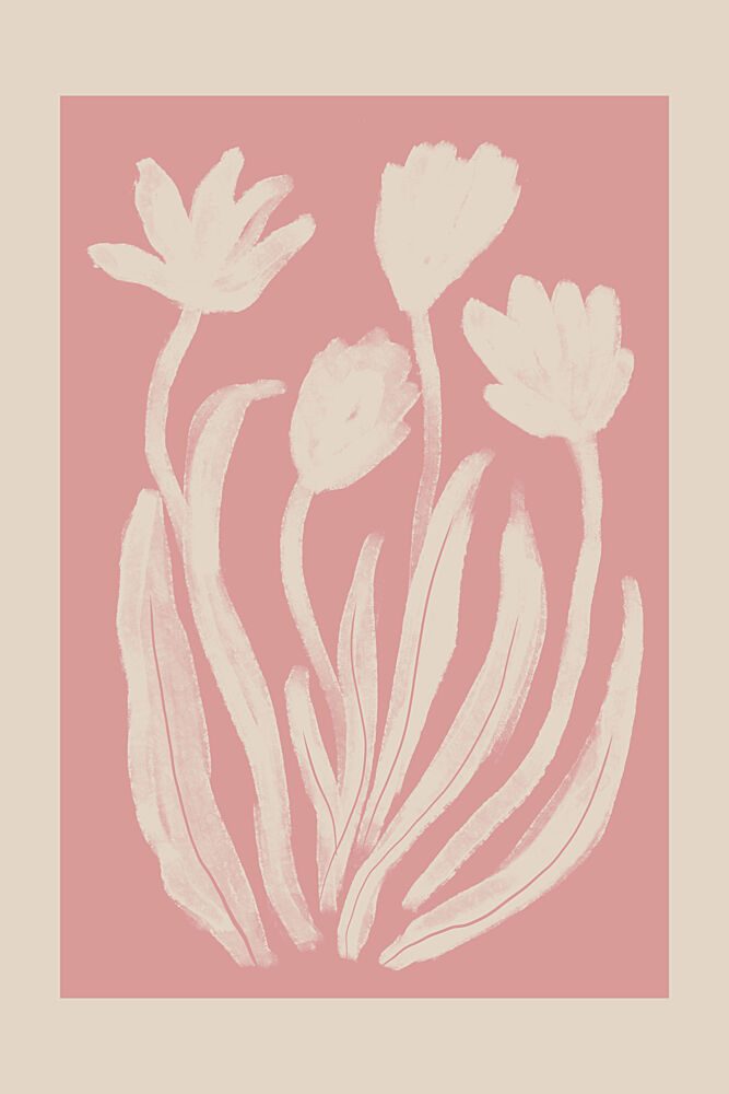 Soft Pink Botanicals art print by Melloi Art Prints for $57.95 CAD