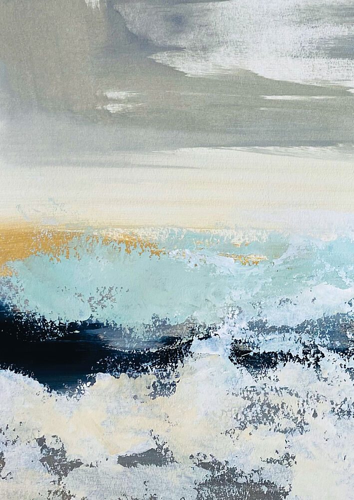 Golden Horizon Seascape art print by Breanna Megan Studio for $57.95 CAD