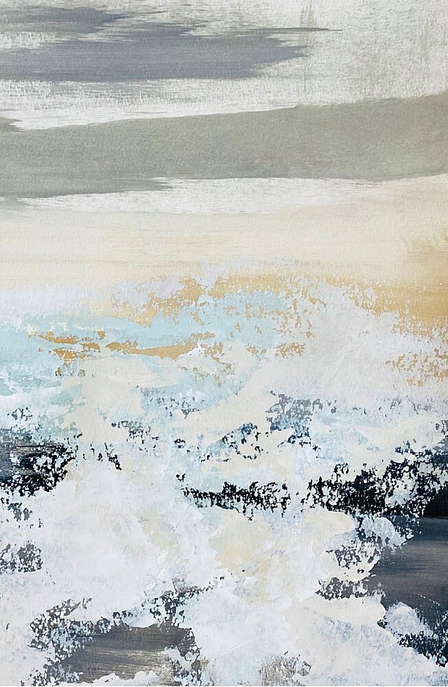 Abstract Ocean Waves art print by Breanna Megan Studio for $57.95 CAD