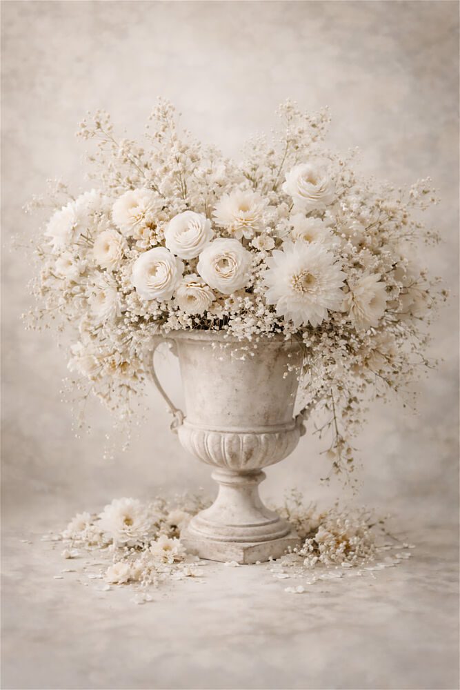 Elegant White Flowers art print by Annika Persson for $57.95 CAD