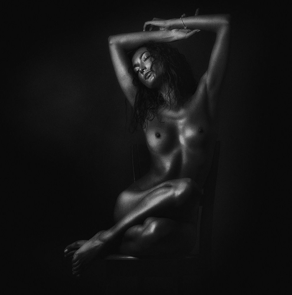 Nude in black art print by Zachar Rise for $57.95 CAD
