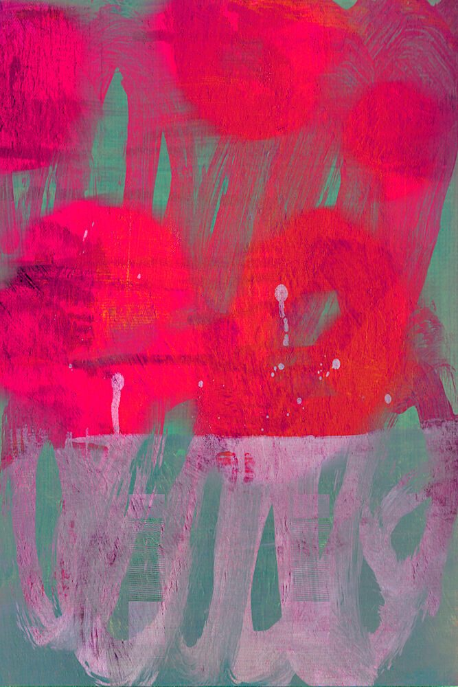 Vibrant Pink Abstract art print by Diana Jahns for $57.95 CAD
