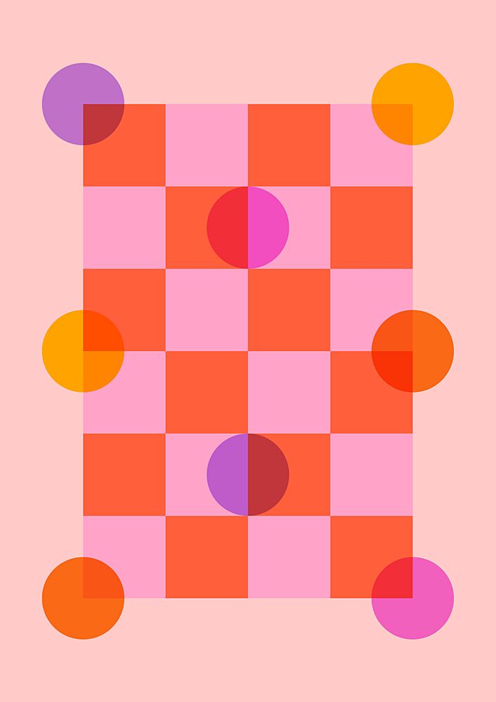Playful Geometric Circles art print by Nanna Paavig for $57.95 CAD