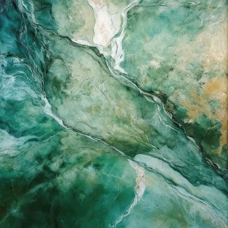 Emerald Green Marble Flow art print by Alpenglow Workshop for $57.95 CAD