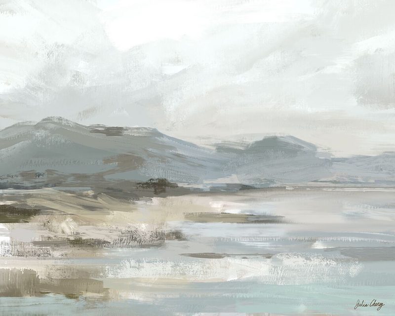 Gray Beige Seascape art print by Julia Cheney for $57.95 CAD