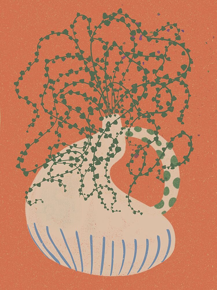 Green Trailing Plant art print by Nikita Jariwala for $57.95 CAD