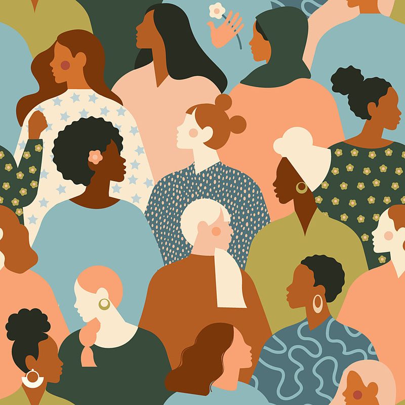 Diverse Women Together art print by Angelina Bambina for $57.95 CAD