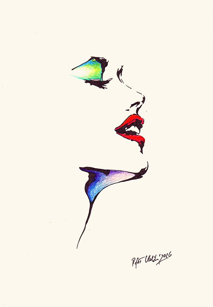 Vibrant Beauty Profile art print by Rafal Kulik for $57.95 CAD
