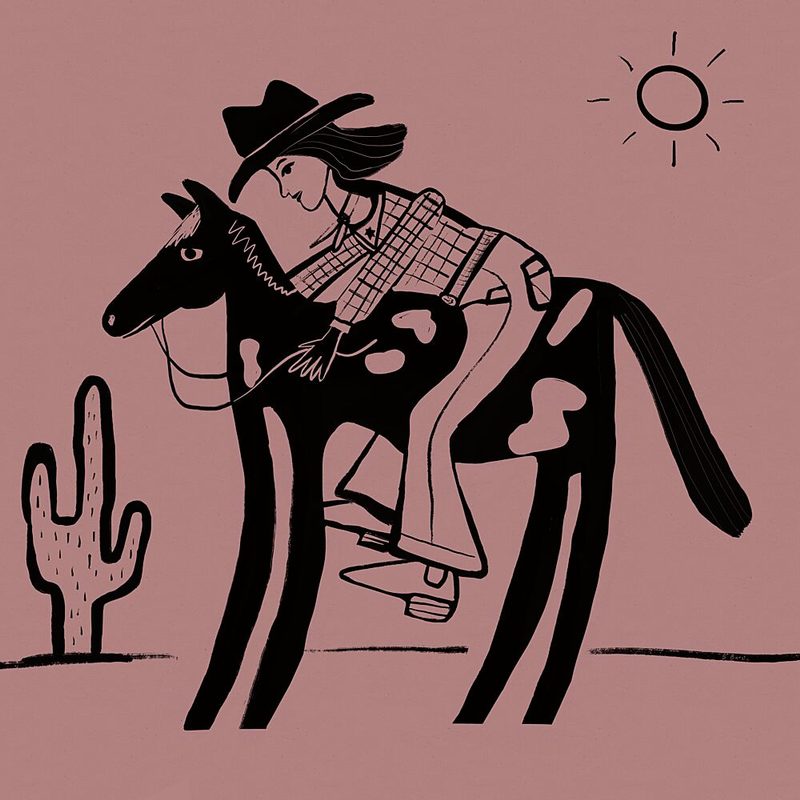 Cowgirl Desert Journey art print by Sharyn Bursic for $57.95 CAD