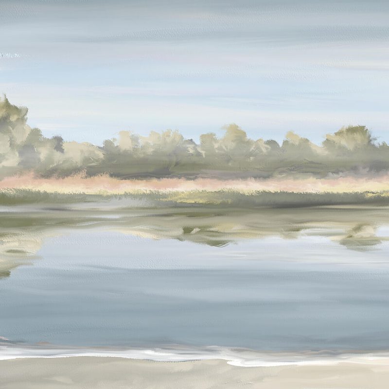 Peaceful Beach Reflection art print by Jenna Alheit for $57.95 CAD