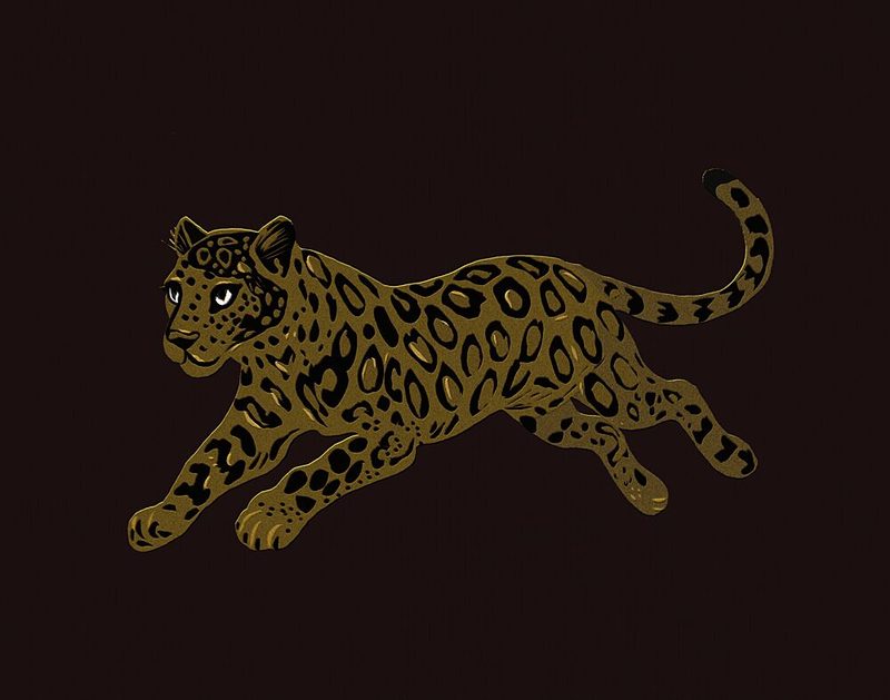 Leopard African Wildlife Illustration Stripes art print by Josie George for $57.95 CAD