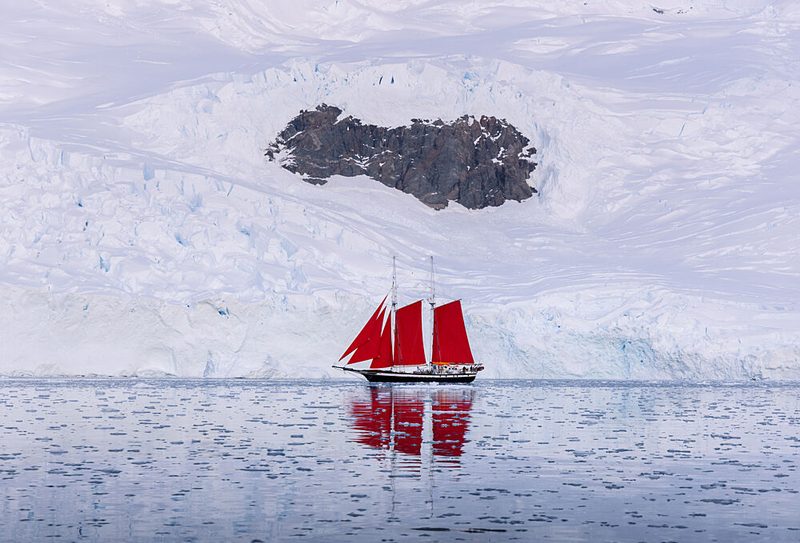 Red Sails Glacial Voyage art print by Karol Nienartowicz for $57.95 CAD