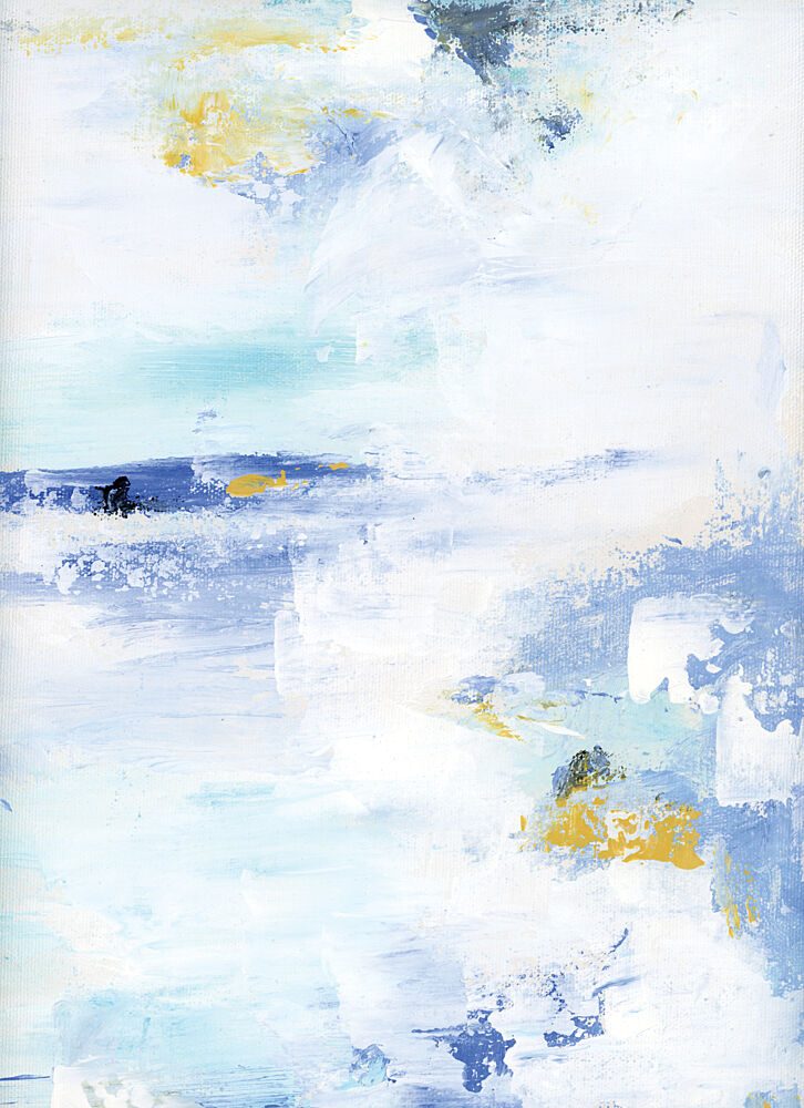 Blue Gold Abstract art print by Breanna Megan Studio for $57.95 CAD