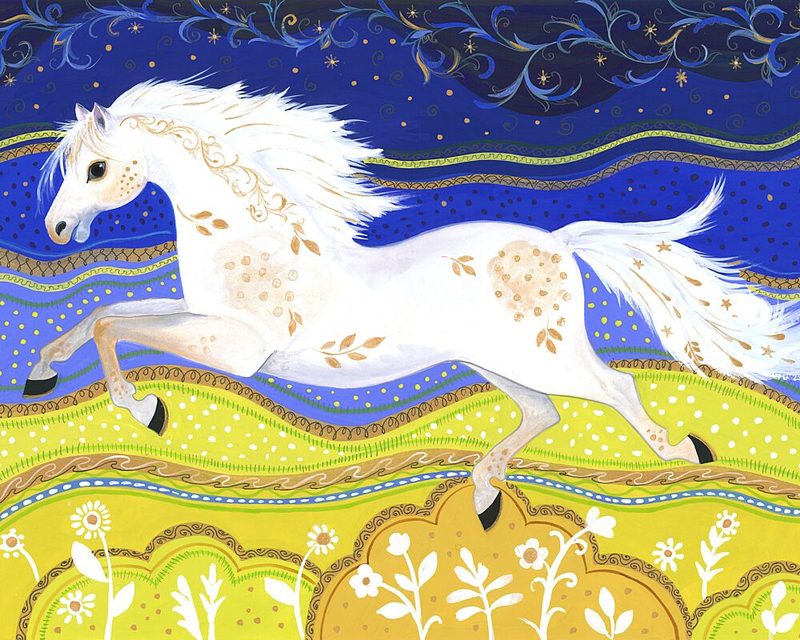 Galloping Gilded Horse art print by Isabelle Brent for $57.95 CAD