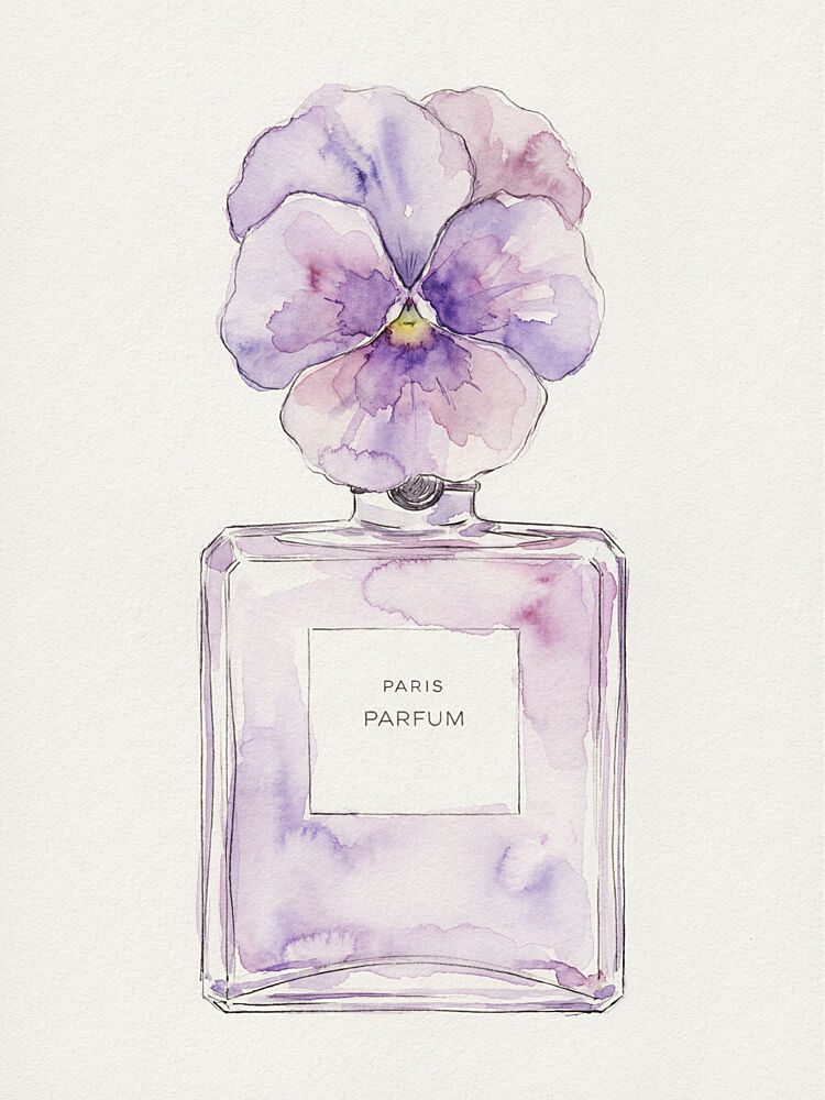 Pansy Paris Perfume art print by Andreas Magnusson for $57.95 CAD