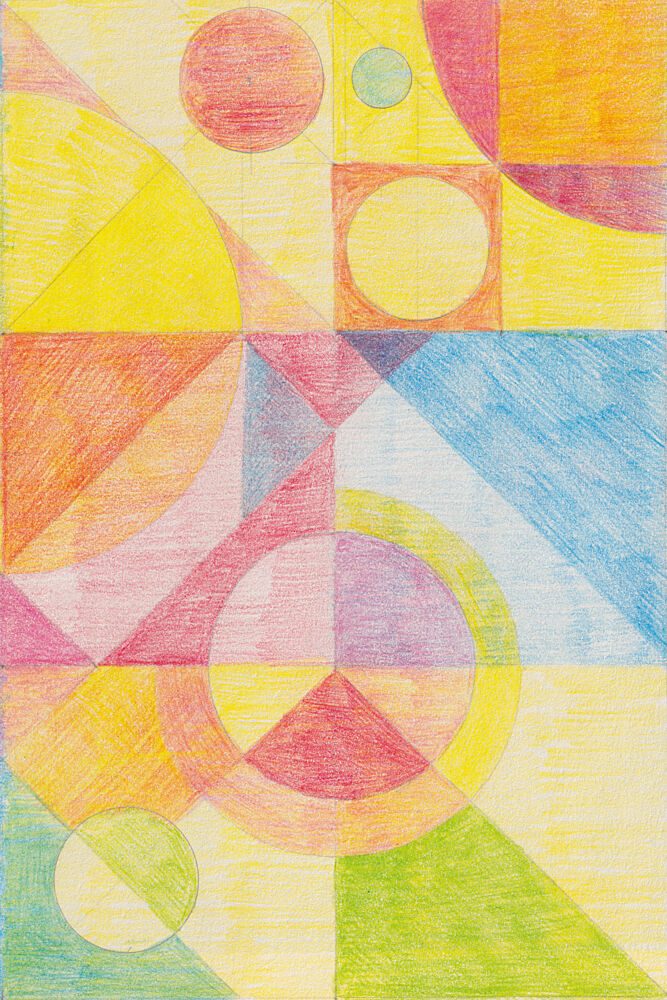 Colorful Abstract Geometry art print by Catalina Somolinos for $57.95 CAD