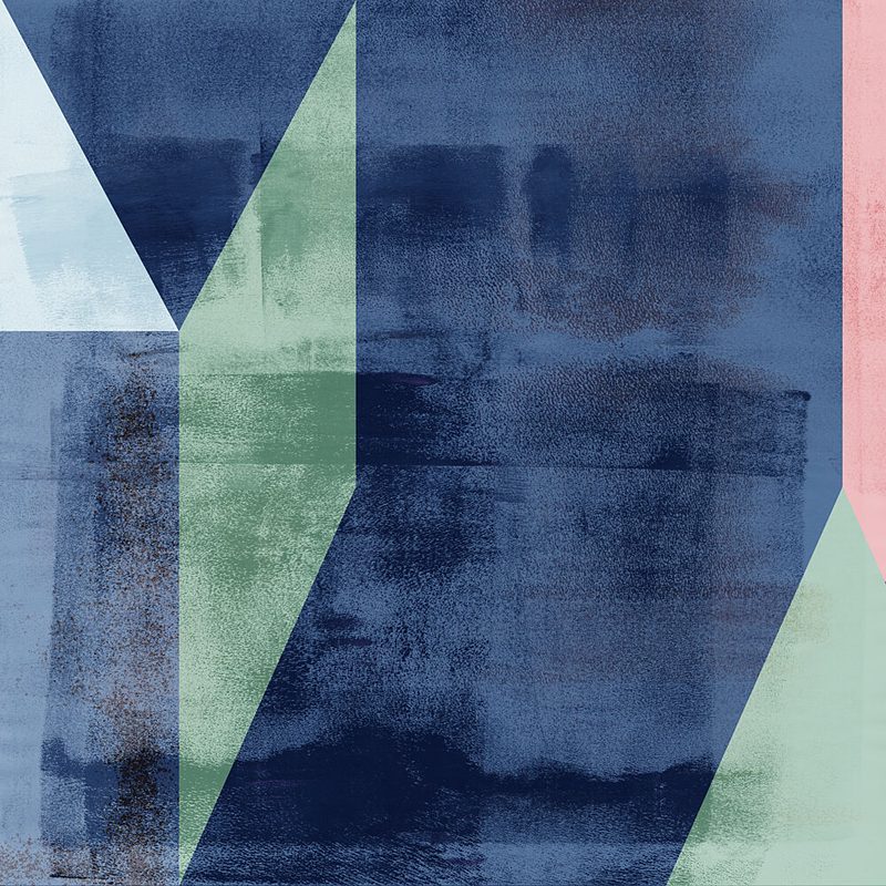 Geometric Blue Serenity art print by Dina Dankers for $57.95 CAD