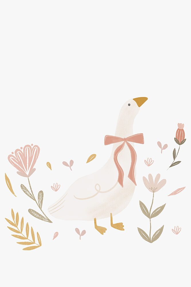 Whimsical Garden Goose art print by Menina Lisboa for $57.95 CAD