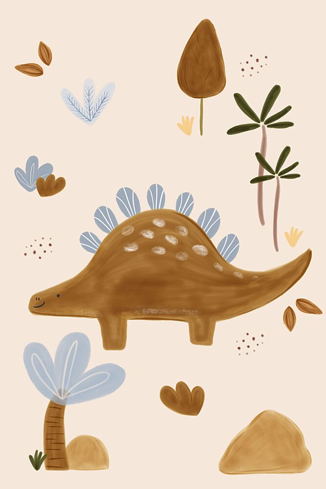 Cute Dinosaur Friend art print by Menina Lisboa for $57.95 CAD