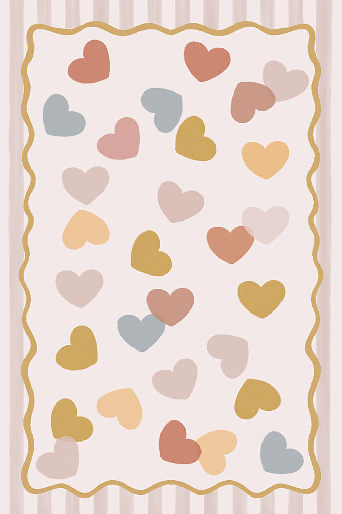 Sweet Scattered Hearts art print by Menina Lisboa for $57.95 CAD
