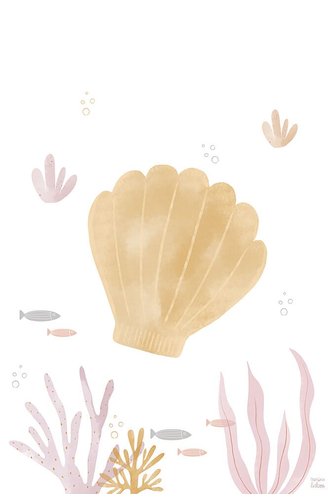 Pastel Ocean Serenity art print by Menina Lisboa for $57.95 CAD