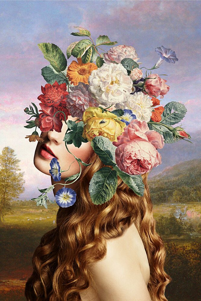 Floral Dream Portrait art print by Marja van den Hurk for $57.95 CAD