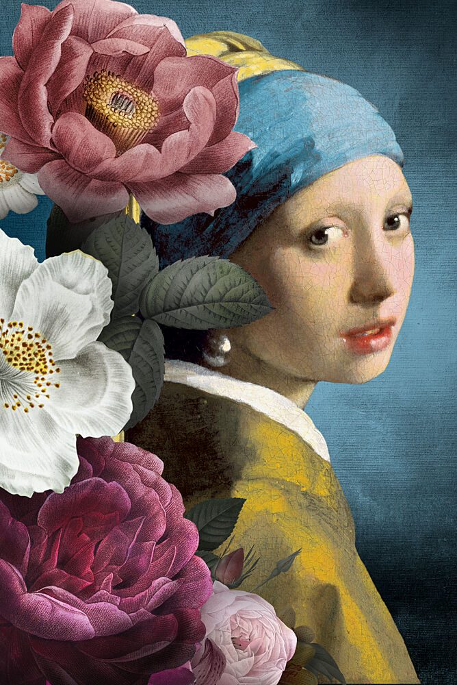 Floral Pearl Woman art print by Marja van den Hurk for $57.95 CAD