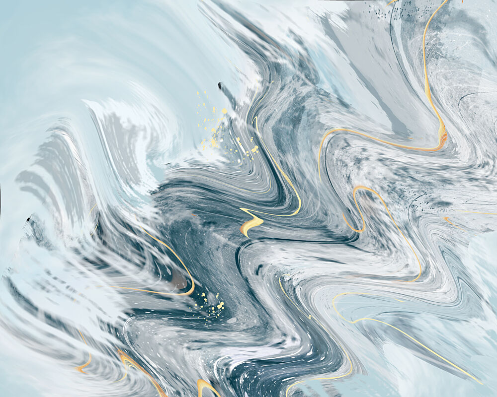 Fluid Gold Marble Swirl art print by Sannel Larson for $57.95 CAD