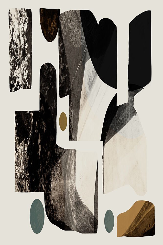 Neutral Abstract Forms art print by Cartissi for $57.95 CAD