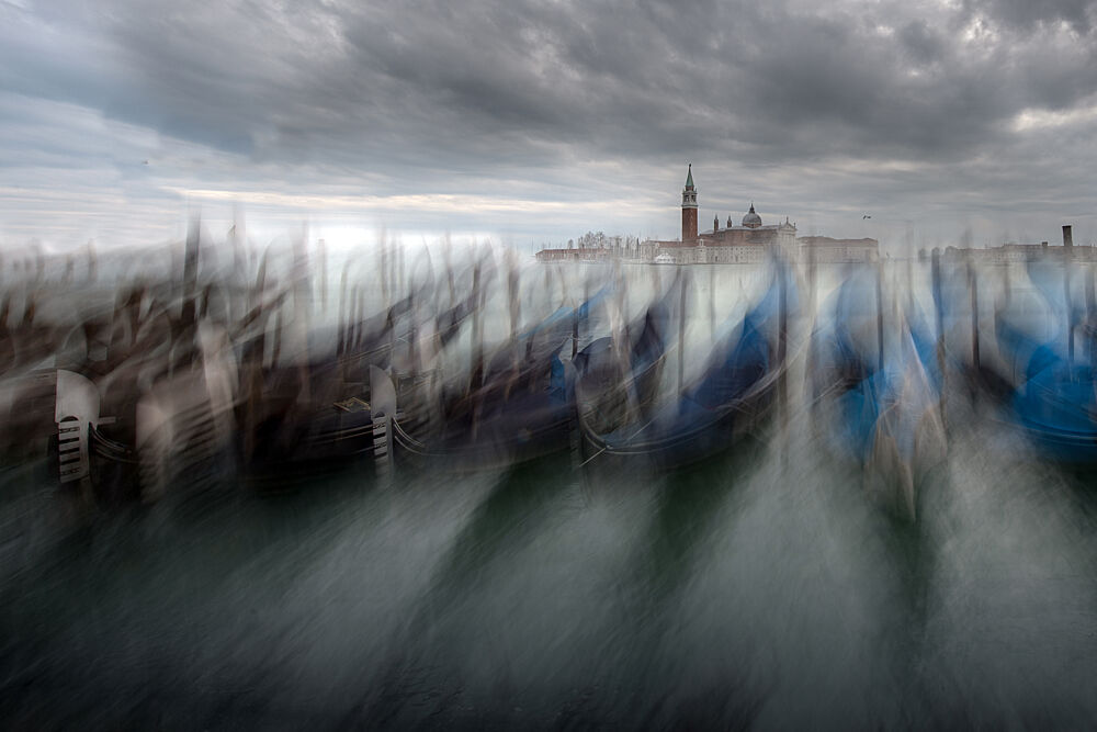 Blurred Venice Gondolas art print by Milan Malovrh for $57.95 CAD