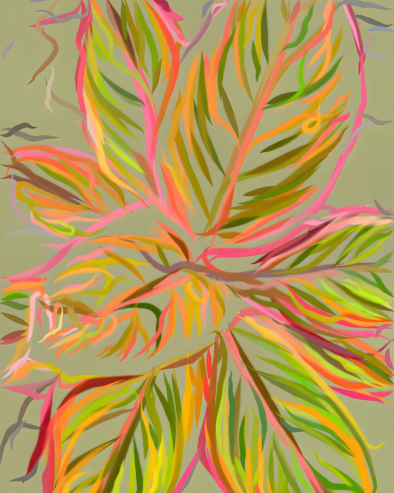 Vibrant Tropical Leaves art print by Uma Gokhale for $57.95 CAD