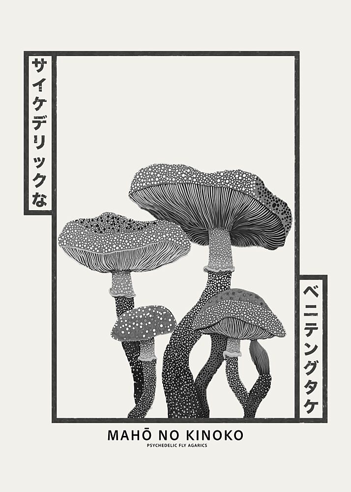 Psychedelic Fly Agarics art print by Pictufy Studio IV for $57.95 CAD