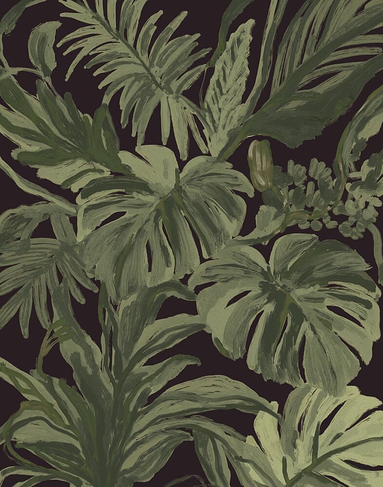 Dark Tropical Foliage art print by Josie George for $57.95 CAD